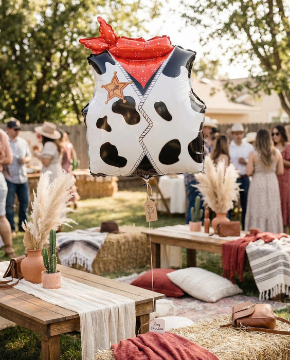 Cowboy Vest Foil Balloon