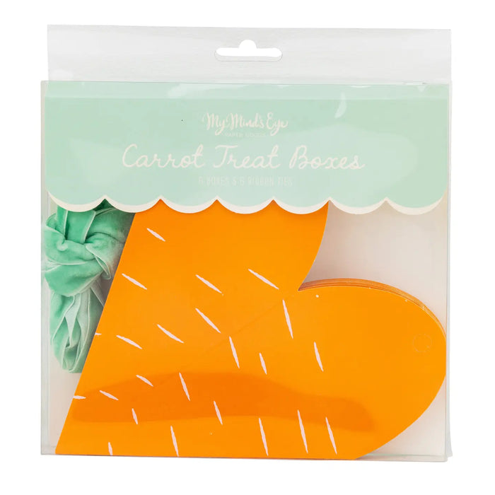 Carrot Shaped Treat Boxes - 8 Ct