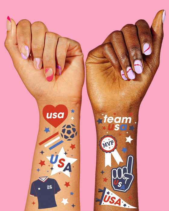 World Cup USA Soccer Temporary Tattoos