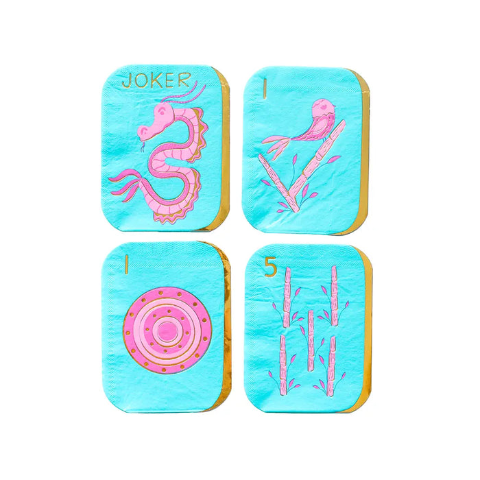 Game Night Mahjong Tile Guest Napkins