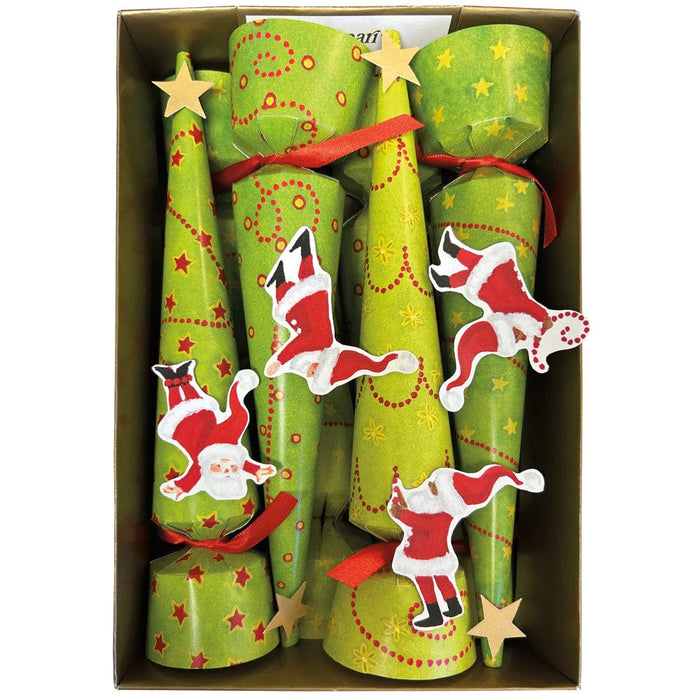 Twirling Santas Luxury Cone Cracker