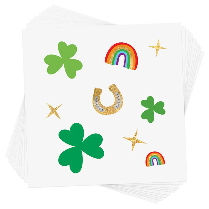 Shamrock Confetti Temporary Tattoo