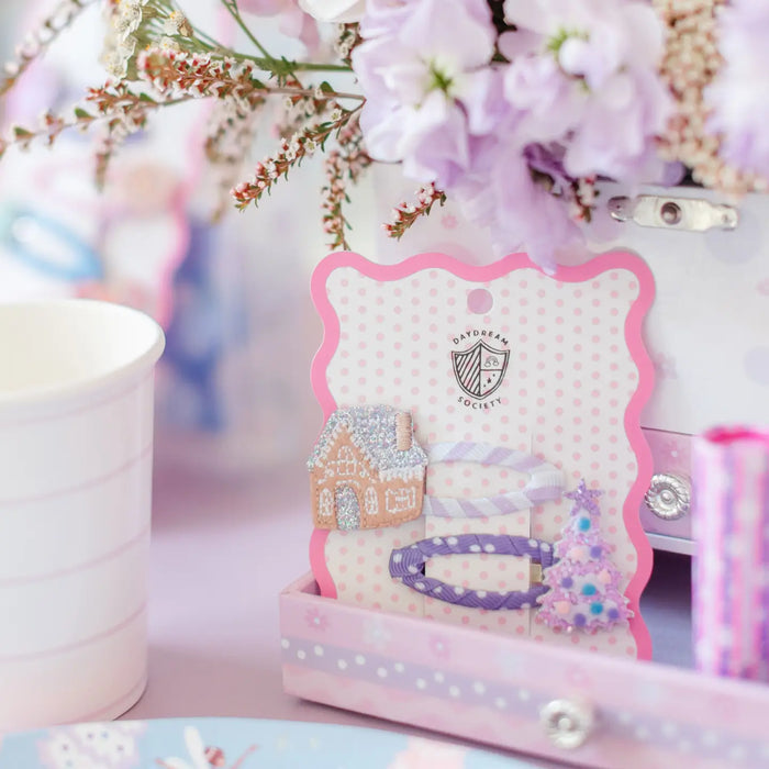 Sugarplum Gingerbread House & Christmas Tree Clip Set