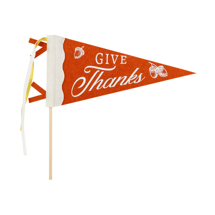 Give Thanks Felt Pennant