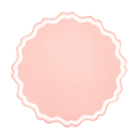 Dusty Pink Fancy Scallop Paper Placemats