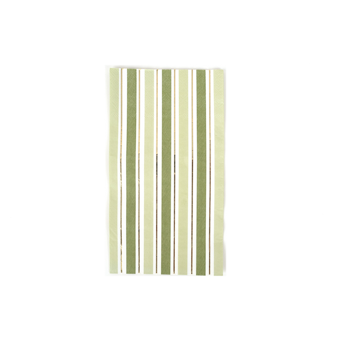 Green Striped Guest Towels