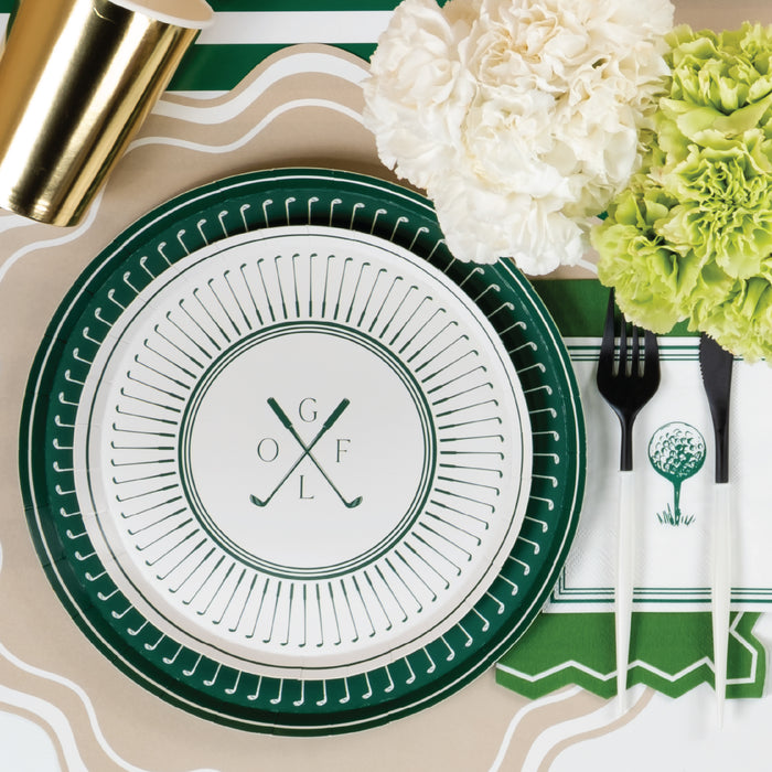 Beige Wavy Scallop Paper Placemats