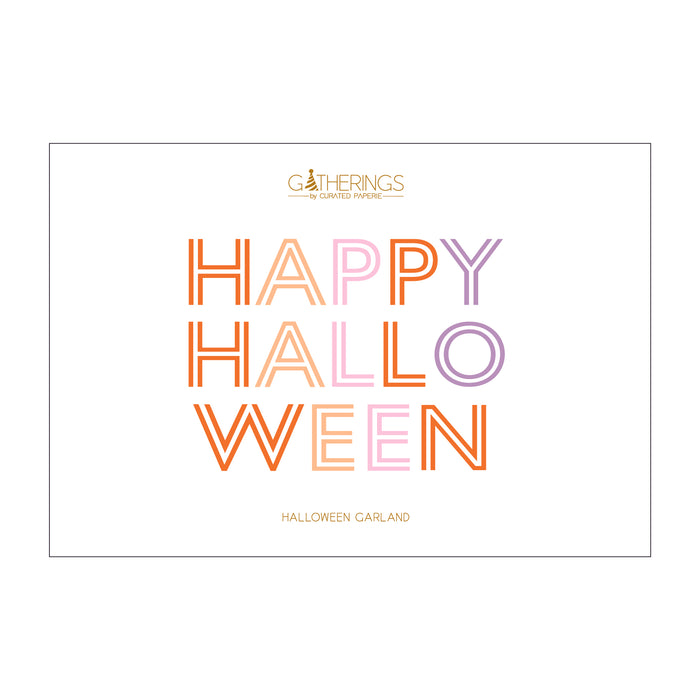 Happy Halloweeen Paper Garland