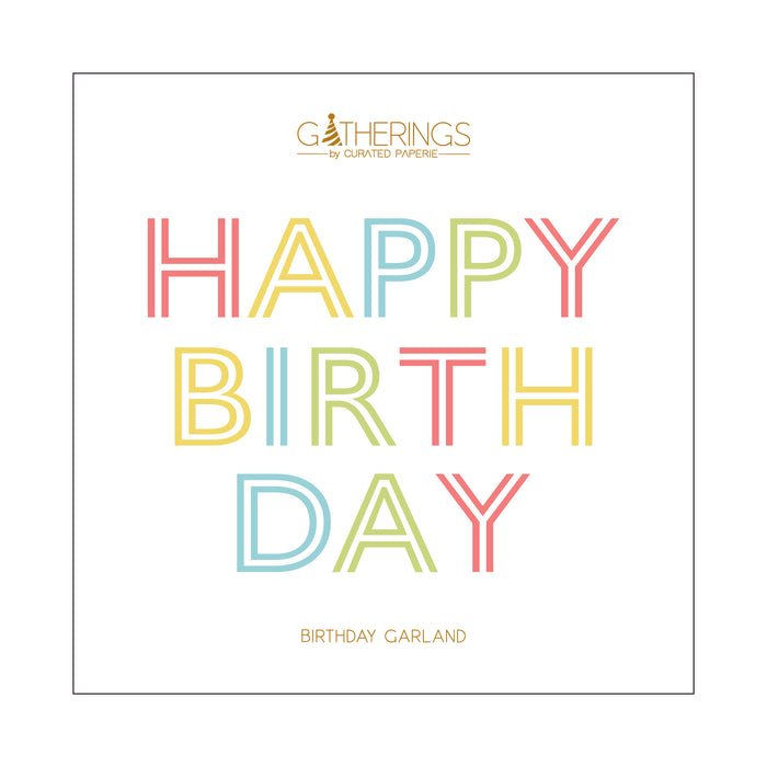 Happy Birthday Paper Garland