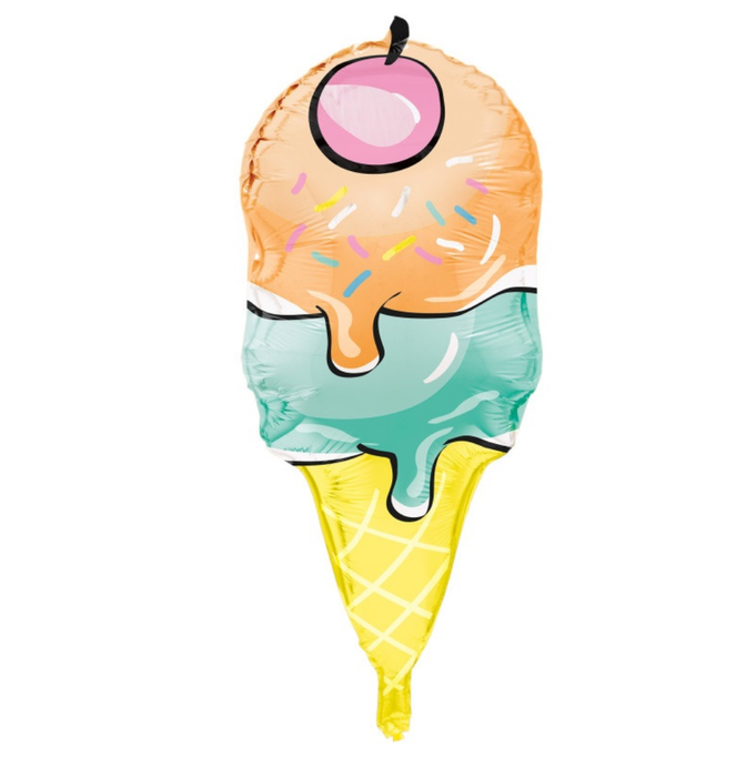 Ice Cream Cone Foil Balloon