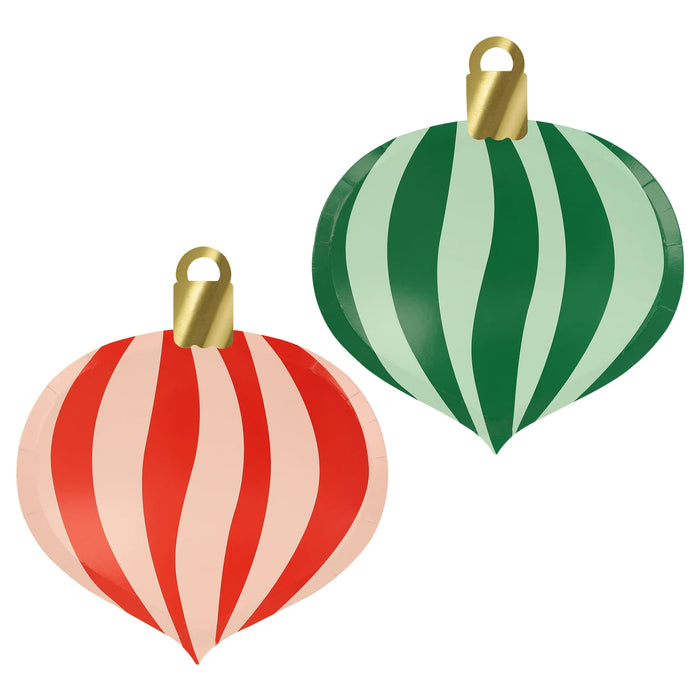 Striped Ornament Plates