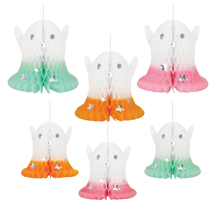 Ombre Ghost Hanging Honeycomb Decorations