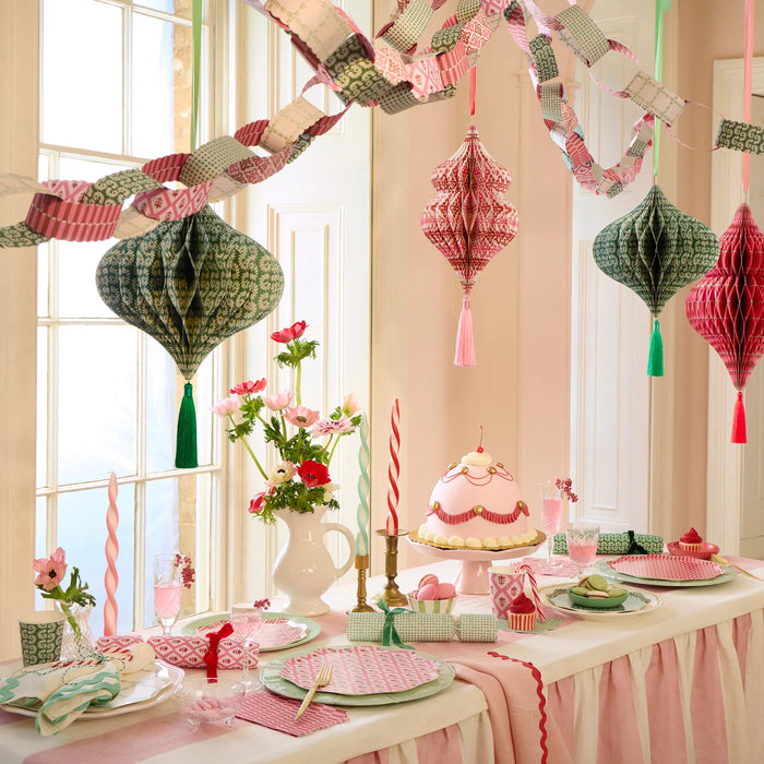 Meri Meri x Molly Mahon Large Paper Honeycomb Decorations