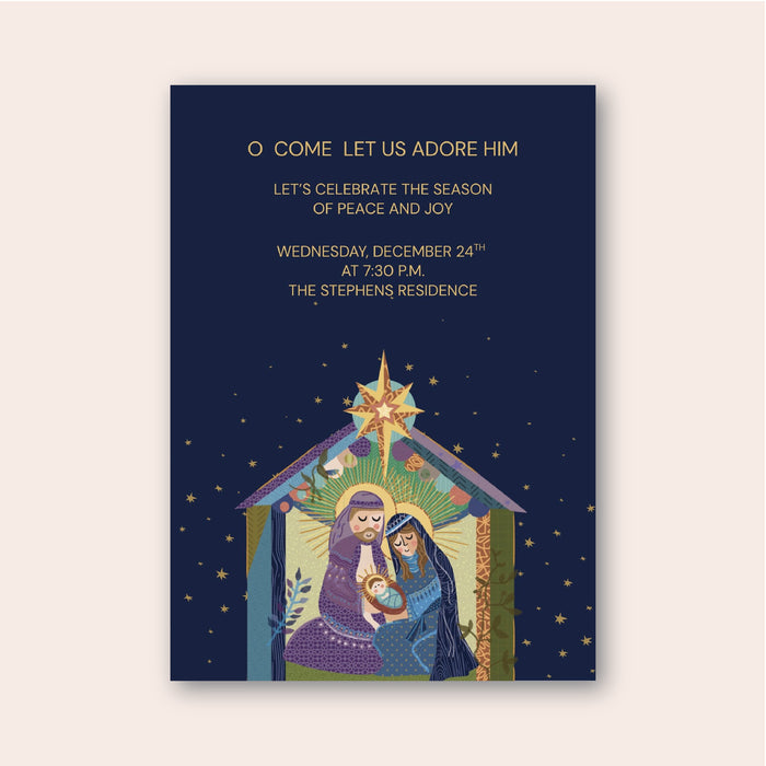 Nativity Christmas Digital Invitation