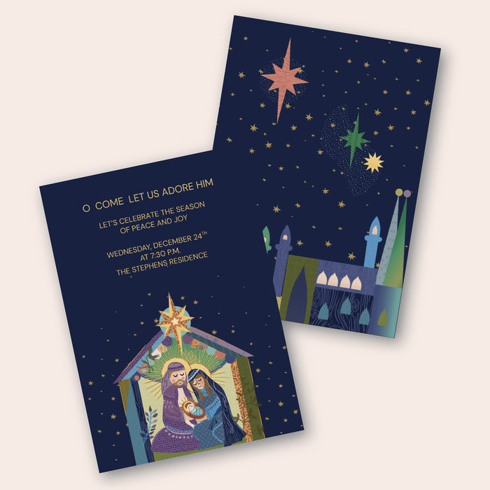 Nativity Christmas Digital Invitation