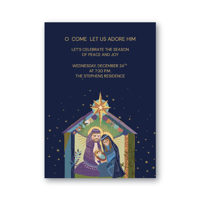Nativity Christmas Digital Invitation