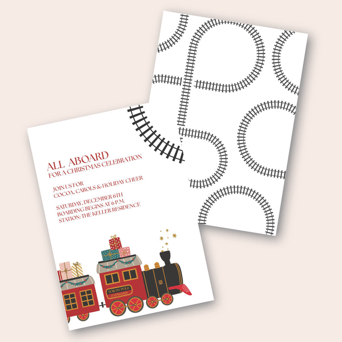 North Pole Express Digital Invitation