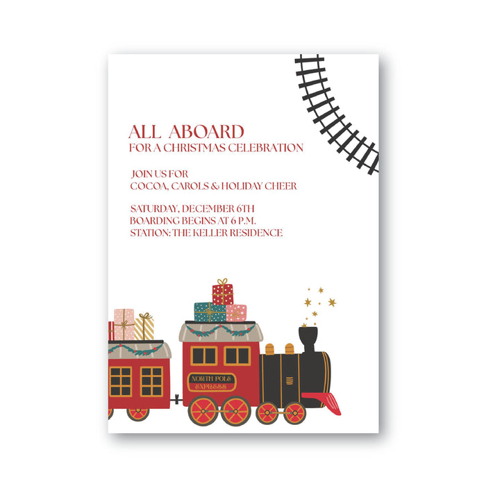 North Pole Express Digital Invitation