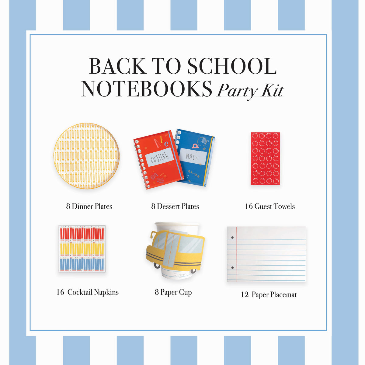 Back to School Notebook Party Kit– Gatherings by CP