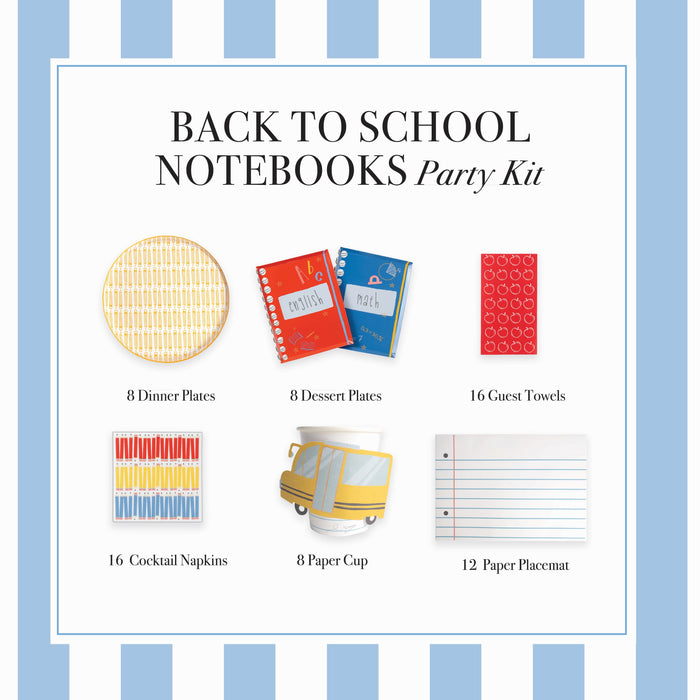 Back to School Notebook Party Kit