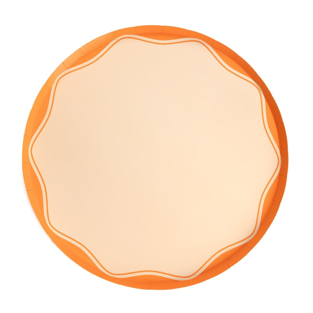 Orange Color Block Dinner Paper Plates– Gatherings by CP