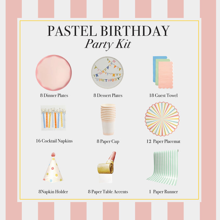 Pastel Happy Birthday Party Kit