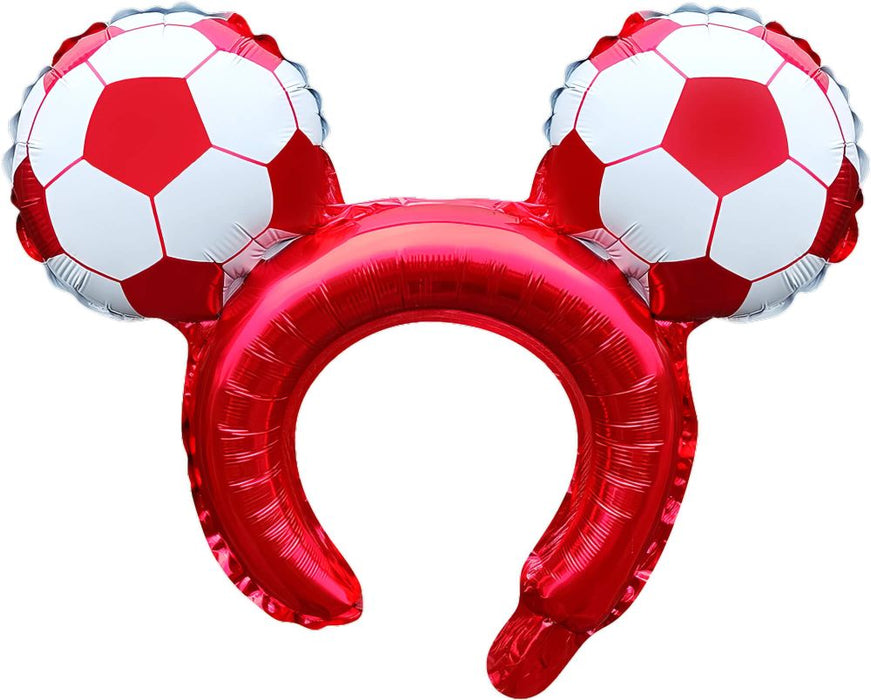 16" Soccer Ball Mouse Ears Balloon