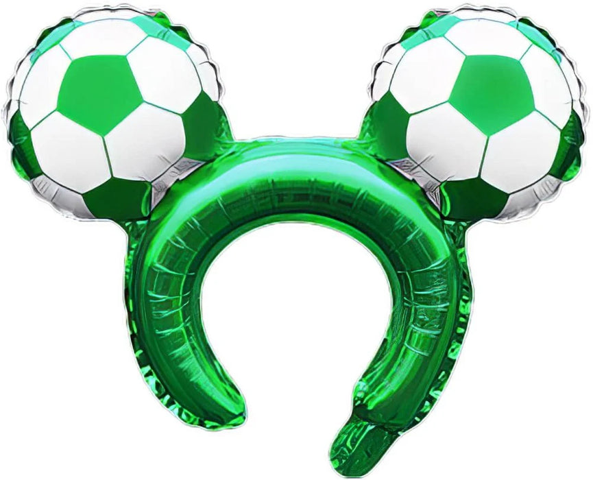 16" Soccer Ball Mouse Ears Balloon