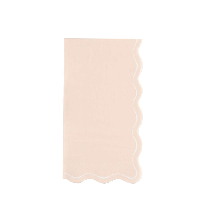 Pink Scallop Guest Towels