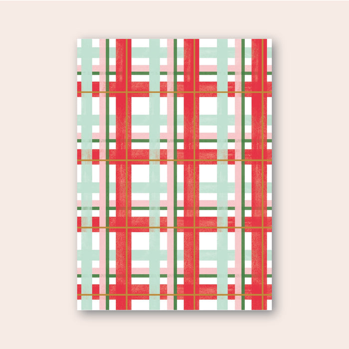 Christmas Plaid Digital Invitation