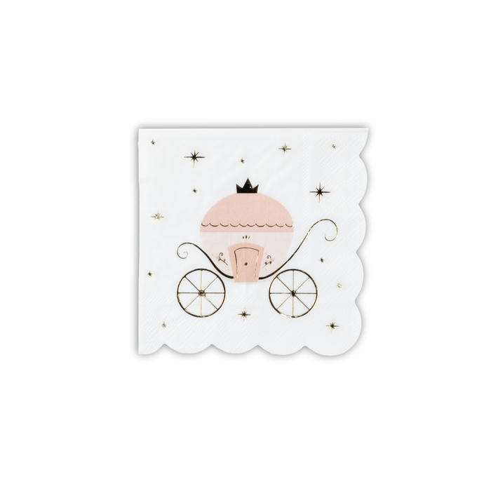 Princess Carriage Beverage Napkins