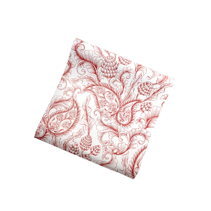 Red Paisley Paper Table Runner