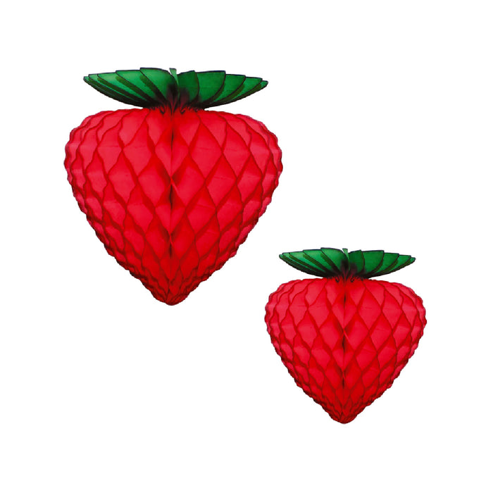 Red Strawberry Honeycomb Tissue Paper