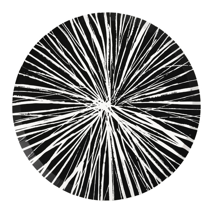 Reverse Black Radiance Dinner Plates