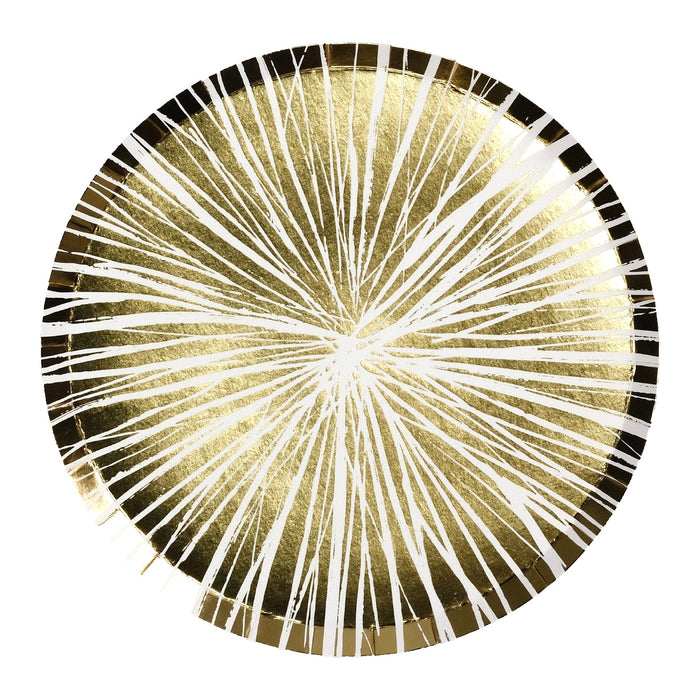 Reverse Gold Radiance Dinner Plates