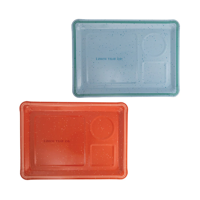 Lunch Tray Paper Plate Set