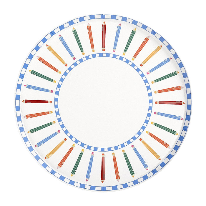 Pencil Dinner Plates