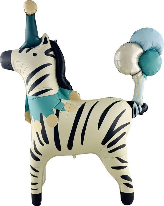 38" Circus Zebra Balloon
