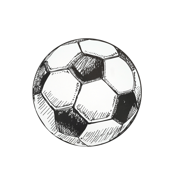 Sports Fan Soccer Ball Paper Placemats
