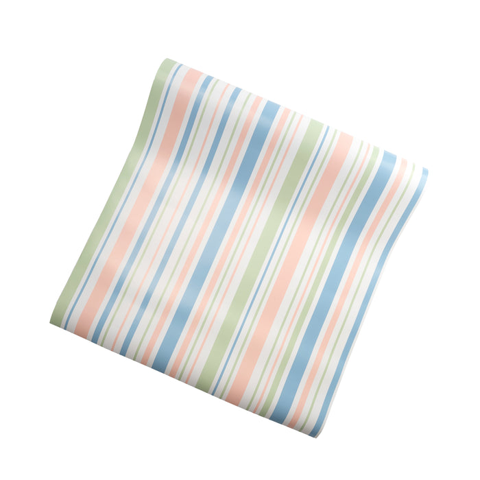 Spring Pastel Stripe Table Runner