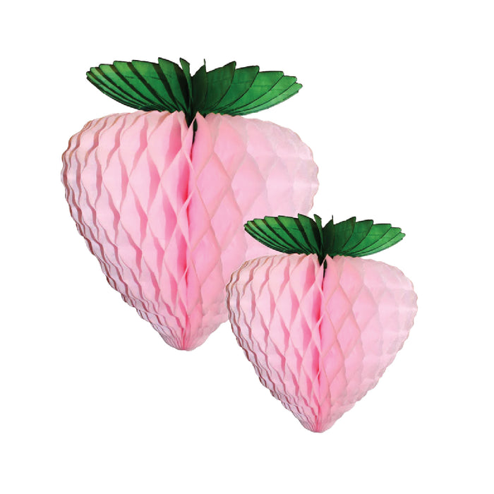 Light Pink Strawberry Honeycomb Tissue