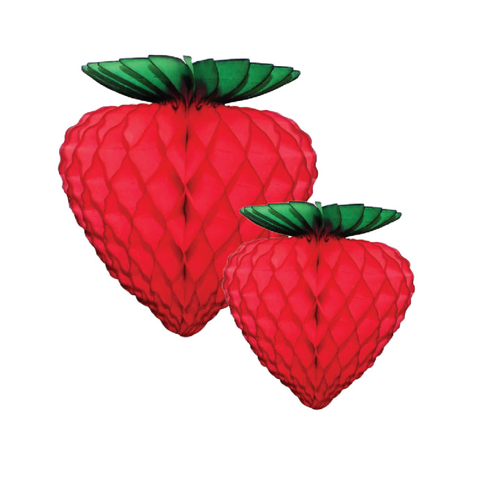 Red Strawberry Honeycomb Tissue Paper