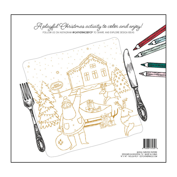 Christmas Coloring Placemats