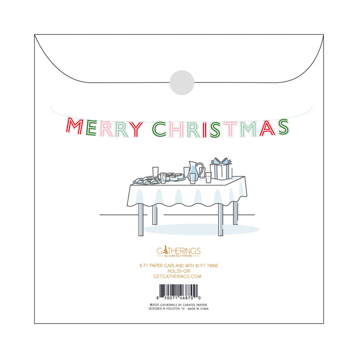 Merry Christmas Paper Garland