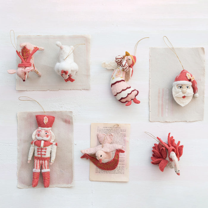 Handmade Wool Felt Nutcracker Ornament