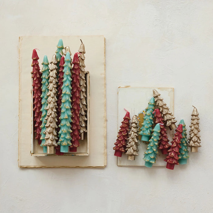 Unscented Tree Shaped Taper Candles