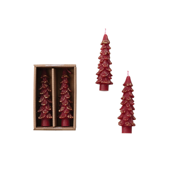 Unscented Tree Shaped Taper Candles