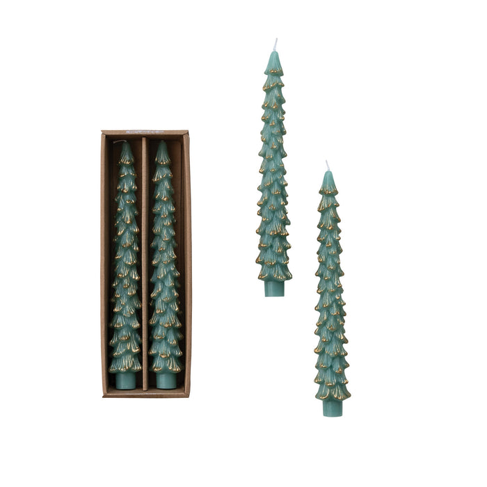 Unscented Tree Shaped Taper Candles