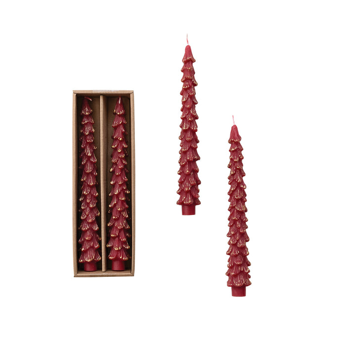 Unscented Tree Shaped Taper Candles
