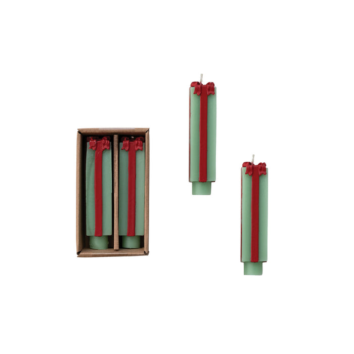 Unscented Gift Shaped Taper Candles